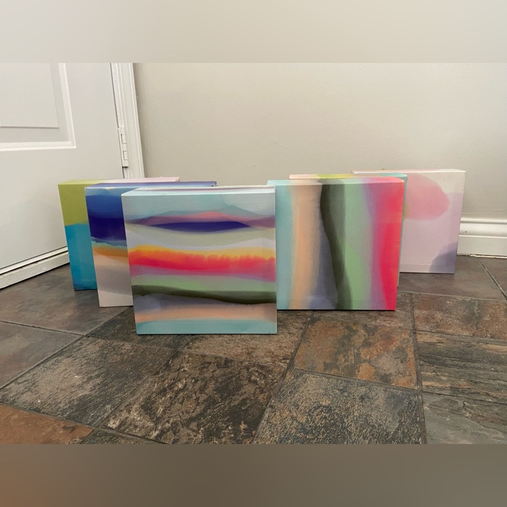 Colorful Canvas Print Wall Decor Six Piece Set - Picture 2 of 8